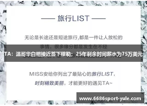 TA：温哥华白帽接近签下穆勒；25年剩余时间薪水为75万美元